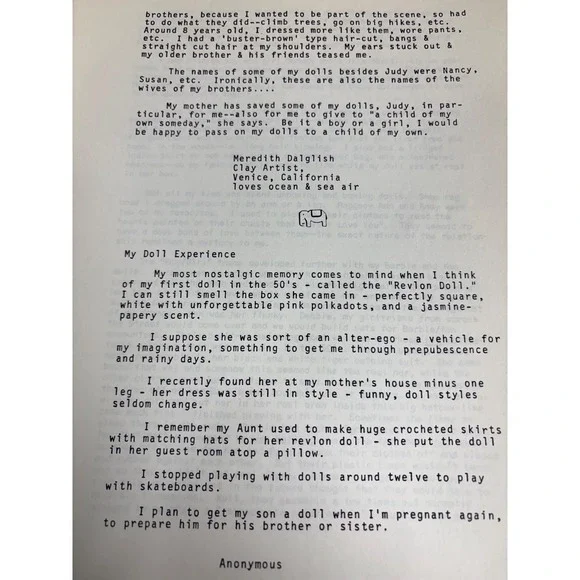 1980s Janet Burdick Experiences with dolls,Claremont California - Picture 7 of 9